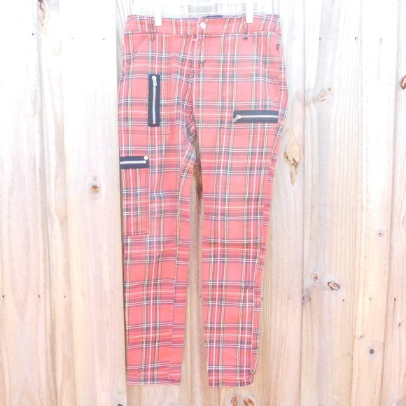 Hot Topic Pants - Royal Bones Hot Topic Red Plaid Sz 30 Pants Hot Topic Pants - Royal Bones Hot Topic Red Plaid Sz 30 Pants